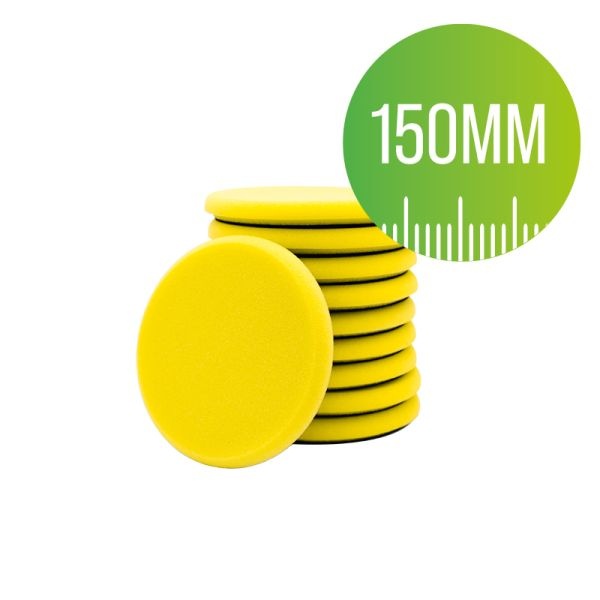 10-piece Slim Pad Set 150 mm yellow